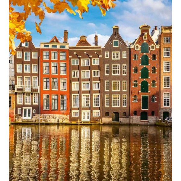 Házak Amszterdamban, poszter 150x250 / 225x250 cm / 375x250 cm (0024)