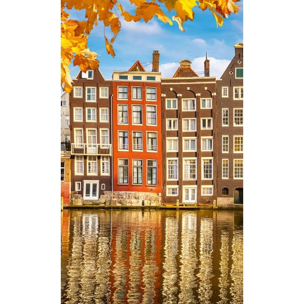 Házak Amszterdamban, poszter 150x250 / 225x250 cm / 375x250 cm (0024)