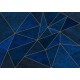Kék geometriai mintás fali poszter (400x280 cm) HK538