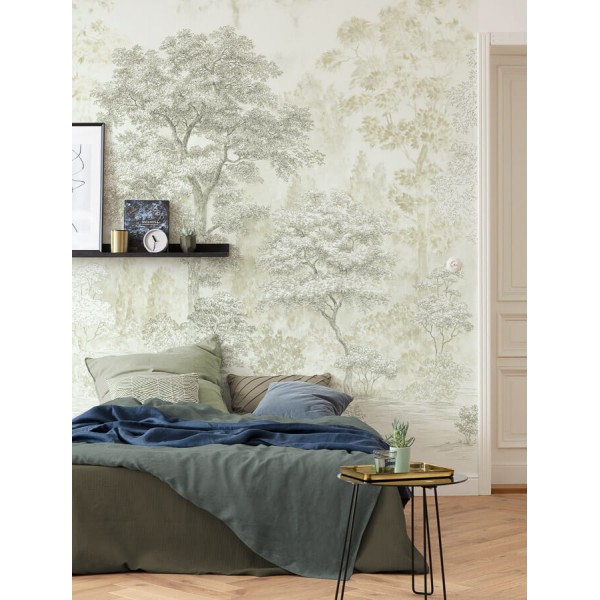 Világos növénymintás design poszter (200x250 cm)  JK02504