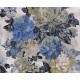 Elegáns kék arany virágos design poszter (300x250 cm)  JK03106