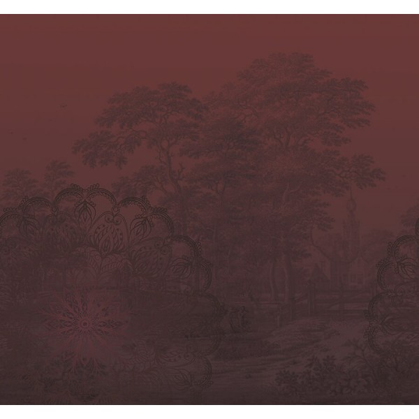 Circle of Life elegáns, sötét bordó fali poszter TD4184 (300x280 cm) 