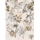 Floral posztertapéta, növények, maradarak, elefánt (vlies, 200x280 cm) INK7590