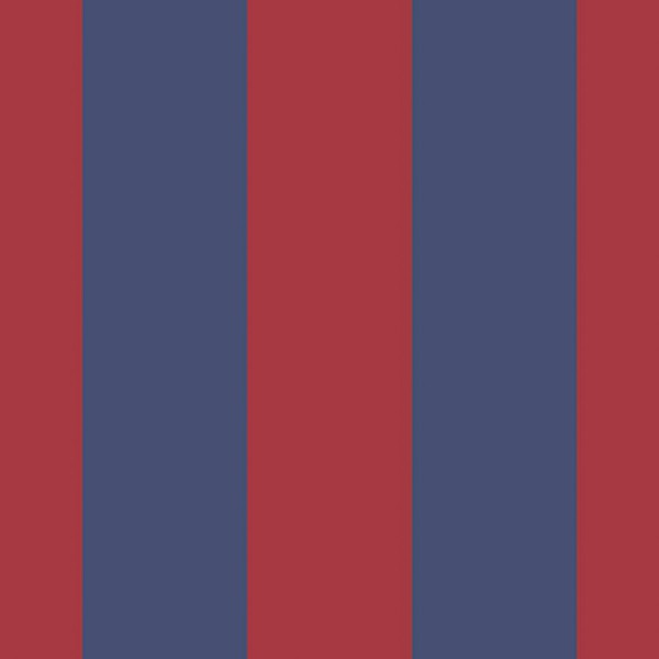 Thomas piros-kék csíkos tapéta