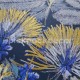 Botanica kék sárga virágmintás tapéta 85892175
