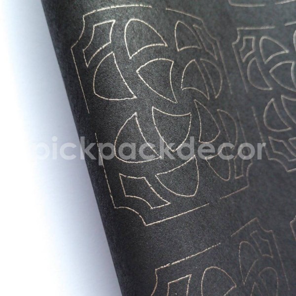 Botanica fekete tapéta elegáns mintával 85939710