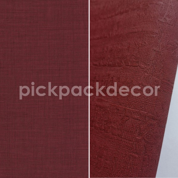 Tweed bordó strukturált tapéta, textilhatású 85475387