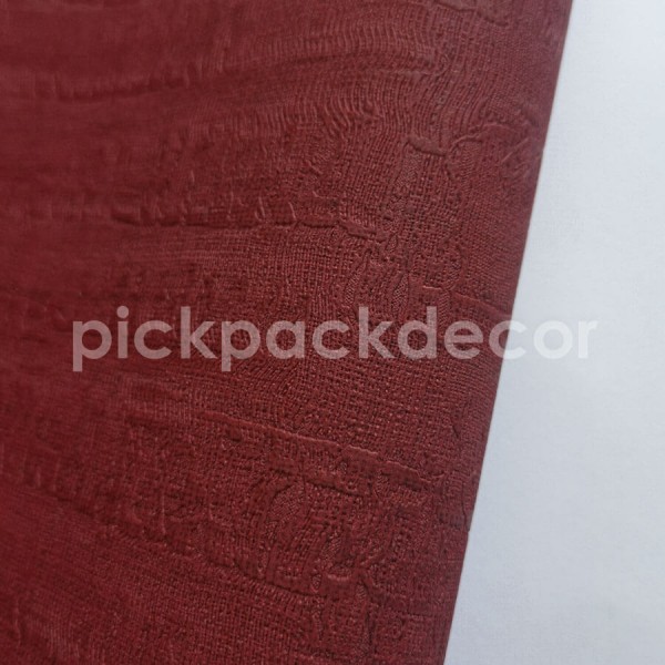 Tweed bordó strukturált tapéta, textilhatású 85475387