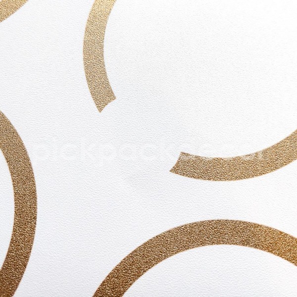 Around fehér arany kör mintás design tapéta 102900020