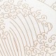 Hanami fehér-bézs tapéta hullám mintával 100381515