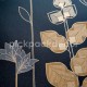 Labyrinth fekete-arany virágmintás tapéta 102099020