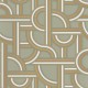 Labyrinth pasztell zöld-arany tapéta körvonal mintával 102127022