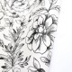 Olinda nagy virágos design tapéta, fekete-fehér 103060913