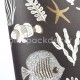Sea You Soon fekete-fehér, arany tapéta tengeri állatokkal és növényekkel 102809090