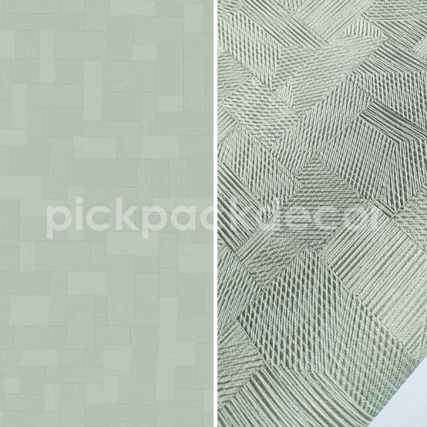 Woods pasztell zöld strukturált tapéta geometrikus mintával 86077101
