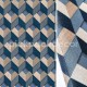 Embellish geometrikus tapéta, kék de120134