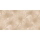 Zen barna levélmintás tapéta, strukturált felületű (106 cm széles) 72909