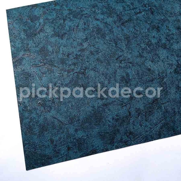 Zen sötétkék beton mintás egyszínű vinyl tapéta (106 cm széles) 72966