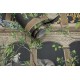 Cascading Gardens egzotikus tapéta növényekkel, állatokkal, barna fekete 91351