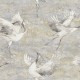 Patagonia szürke festett hatású tapéta daru madarakkal 36100