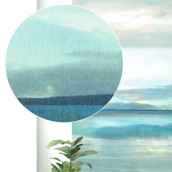 Smart Art felhők, tenger, világos türkiz árnyalatú poszter (212 x 270 cm) 47223
