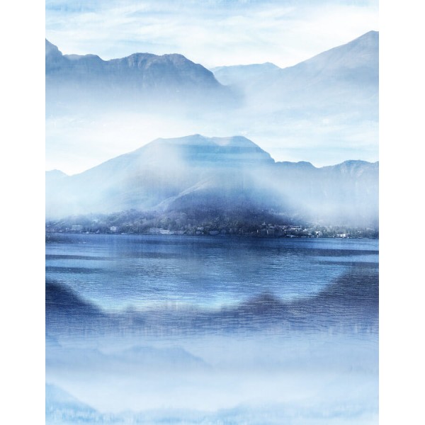 Smart Art hegyek, kék árnyalatú poszter (212 x 270 cm) 47222
