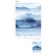 Smart Art hegyek, kék árnyalatú poszter (212 x 270 cm) 47222