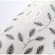 Flora apró levélmintás tapéta, fehér ezüst 18527