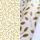 Flora apró levélmintás tapéta, fehér aranysárga 18528