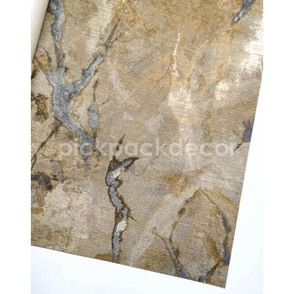 Moderna elegáns márvány mintás tapéta, barna szürke (106 cm széles) 49356